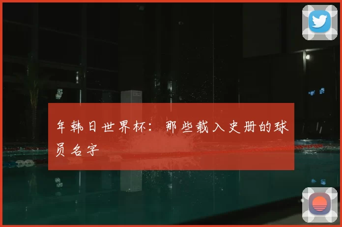 年韩日世界杯:那些载入史册的球员名字