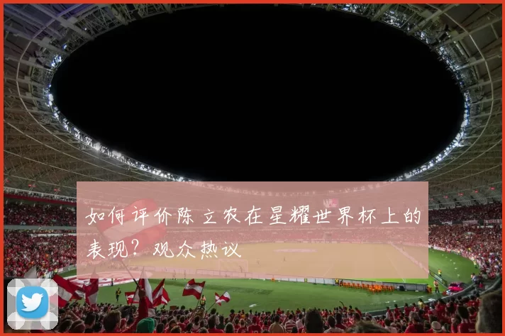 如何评价陈立农在星耀世界杯上的表现？观众热议