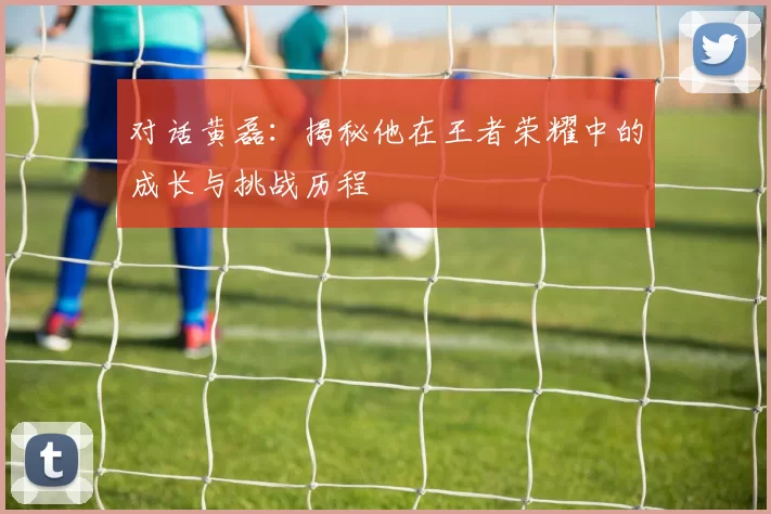 对话黄磊：揭秘他在王者荣耀中的成长与挑战历程
